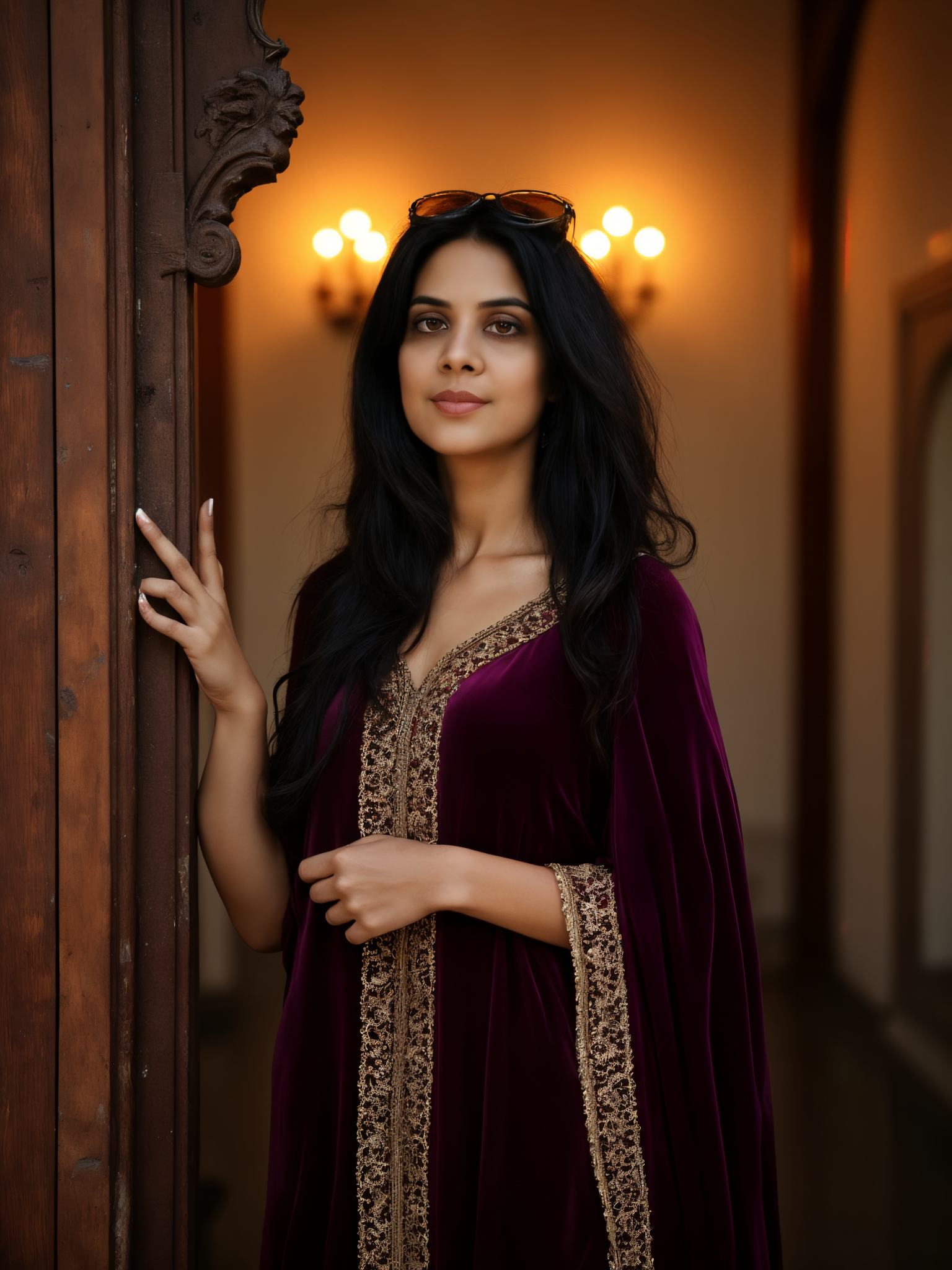 Palitha with Indian Antiques