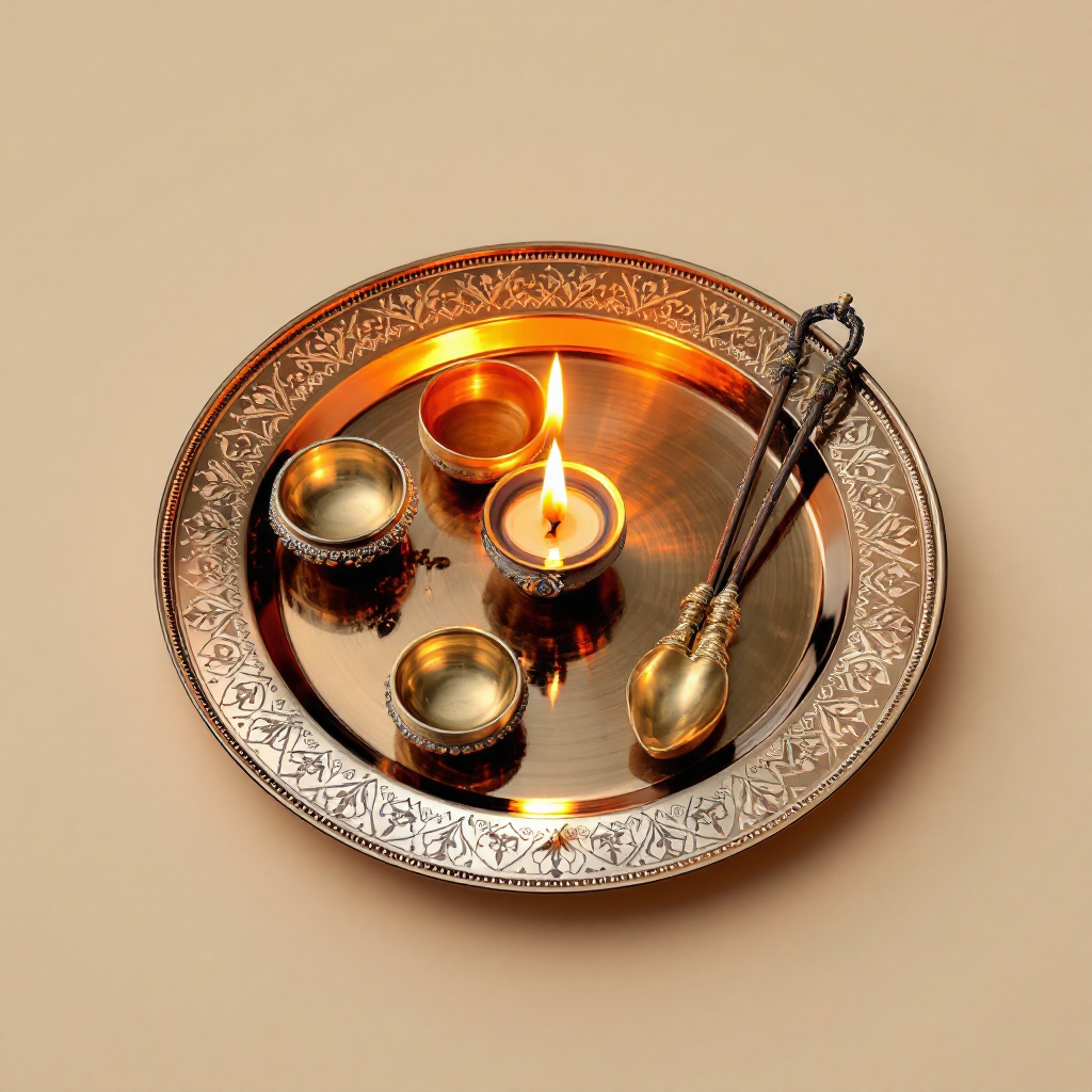 Copper Puja Thali