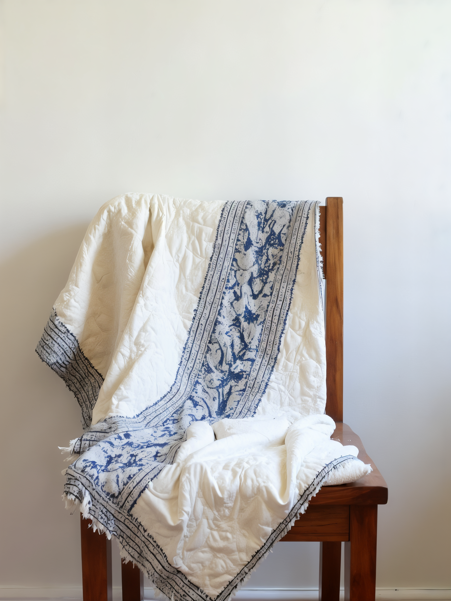 Kantha-Stitch Throw Blanket