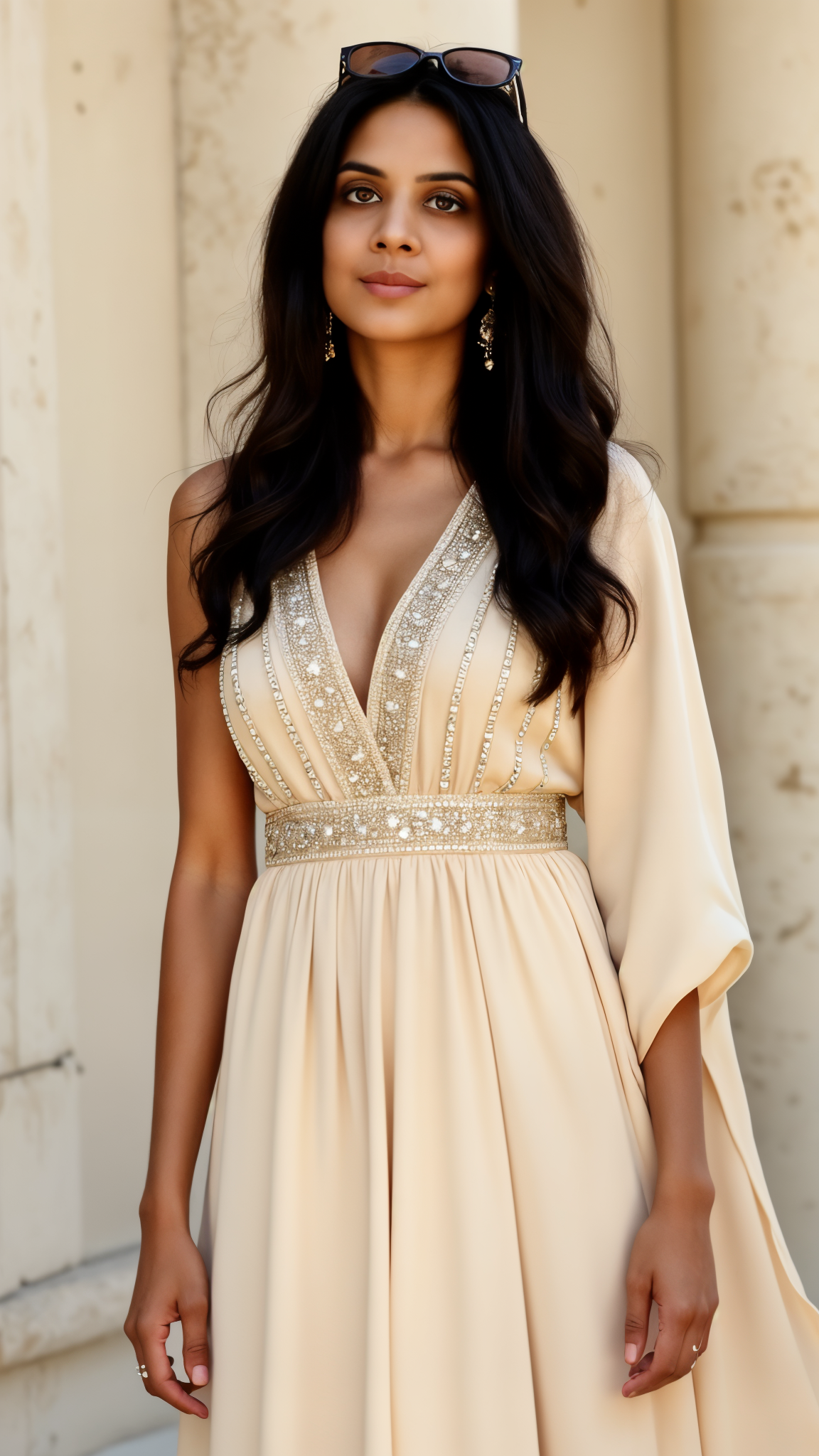 Champagne Crystal Kaftan